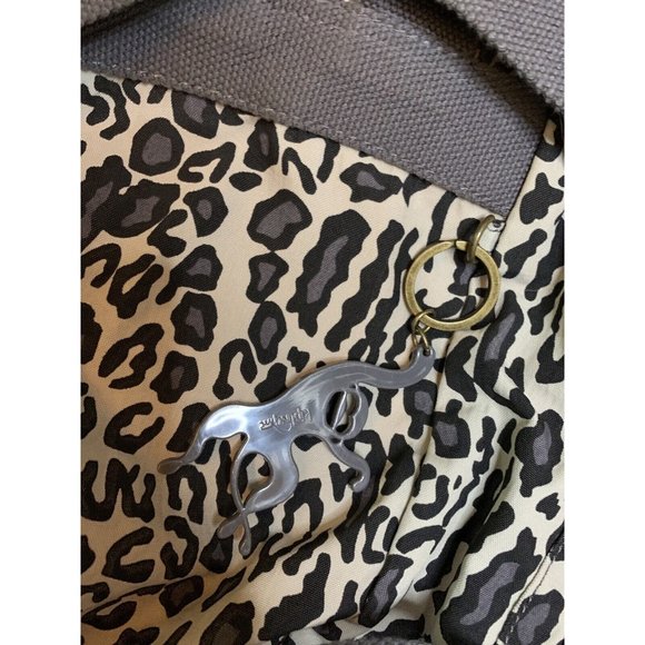 Kipling Gray Animal Print Backpack Medium Size - Picture 10 of 13